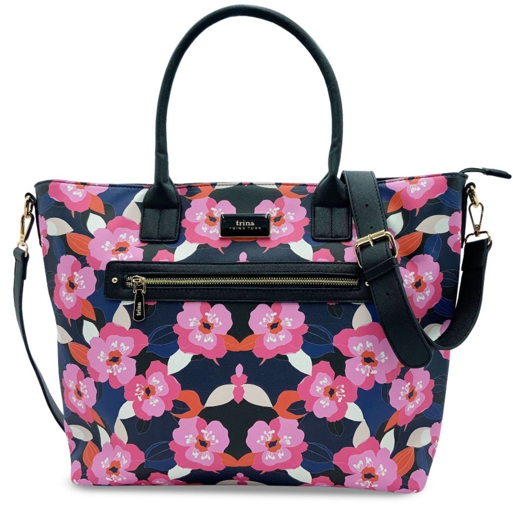 BNWT! Trina Turk Double Handled Tote in All Over Narcissus